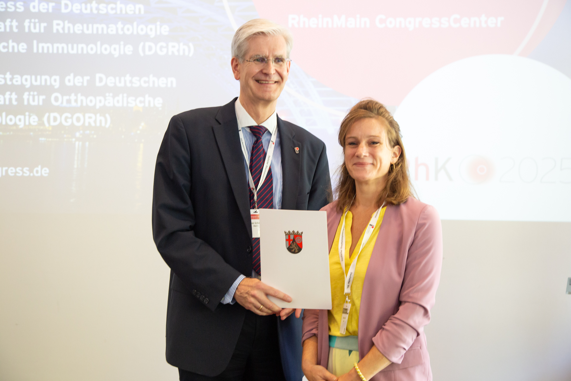 Prof. Schwarting und Katharina Heil